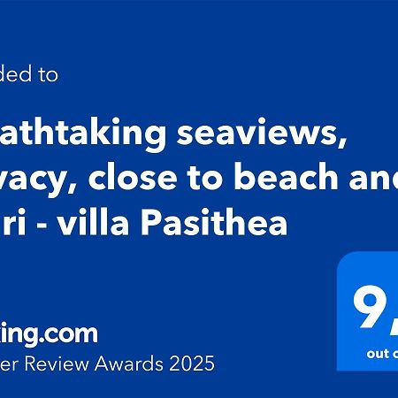 Villa Pasithea - Breathtaking Seaviews, Infinity Pool, Privacy, Close To The Beach Nydri  Eksteriør billede