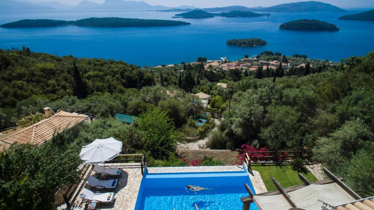 Villa Pasithea - Breathtaking Seaviews, Infinity Pool, Privacy, Close To The Beach Nydri  Eksteriør billede