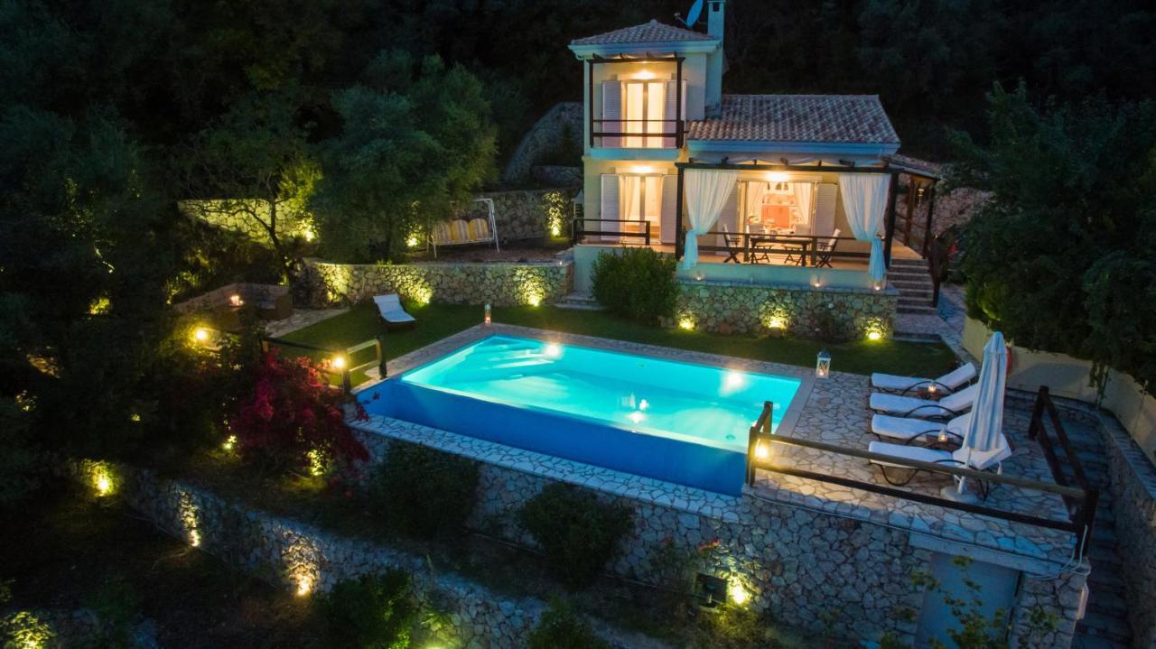 Villa Pasithea - Breathtaking Seaviews, Infinity Pool, Privacy, Close To The Beach Nydri  Eksteriør billede