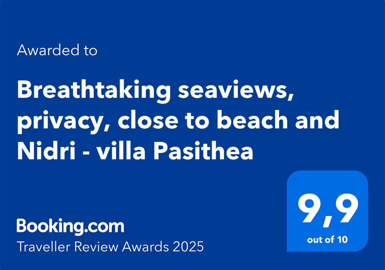 Villa Pasithea - Breathtaking Seaviews, Infinity Pool, Privacy, Close To The Beach Nydri  Eksteriør billede